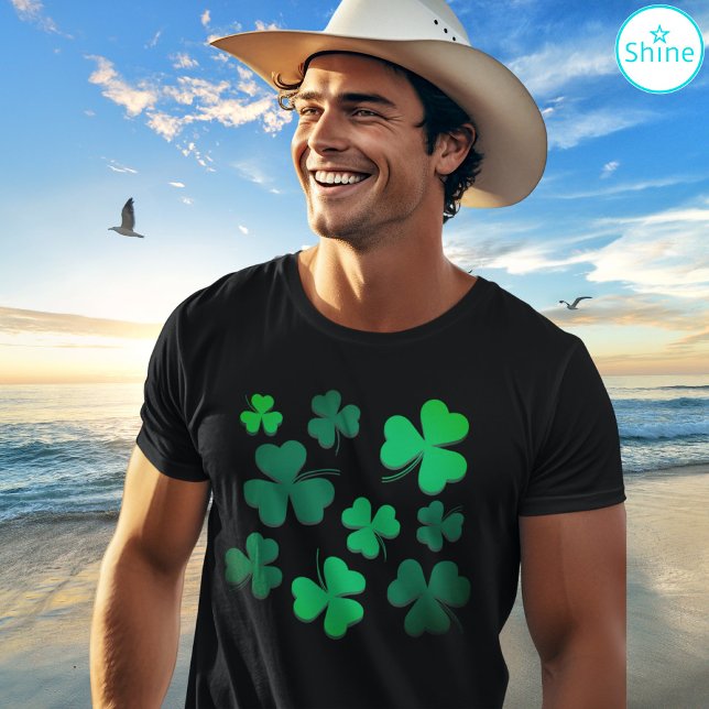 Irish Pride Grönt Klöver Shamrock St patrick's day T Shirt (Skapare uppladdad)