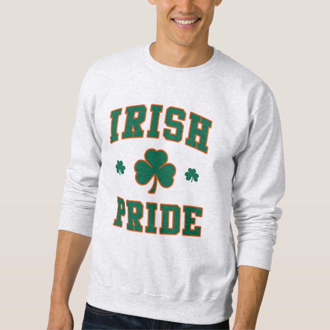 Irish Pride Lång Ärmad Tröja (Framsida)