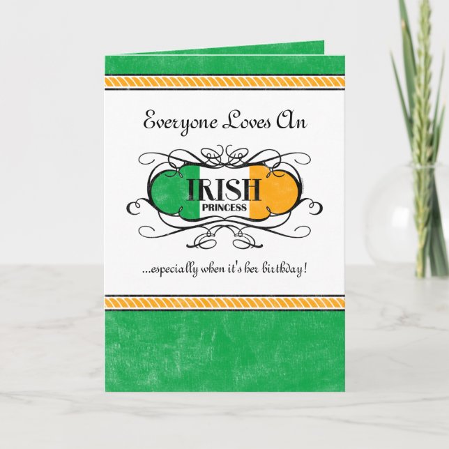 Irish Princess Personlig Card Kort (Framsida)