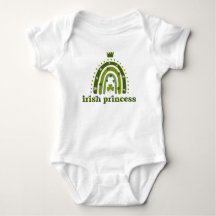 Irish Princess St. Patrick Day Grönt Boho Rainbo