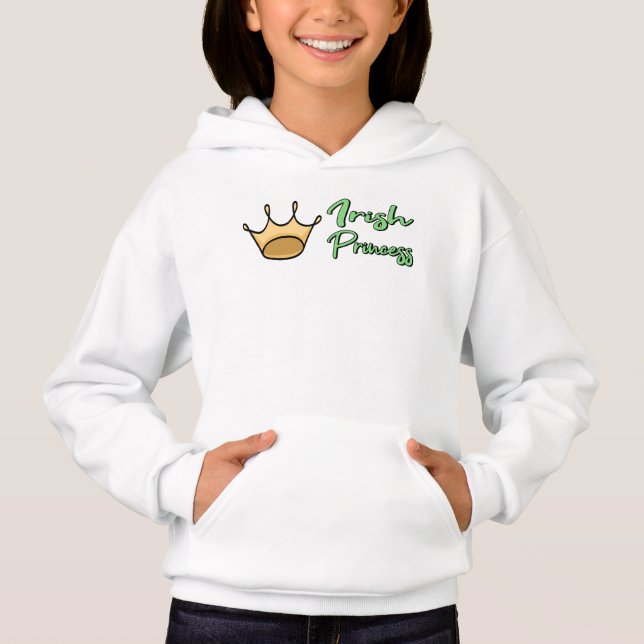 Irish Princess St. Patricks Day Crown Princess T Shirt (Framsida)