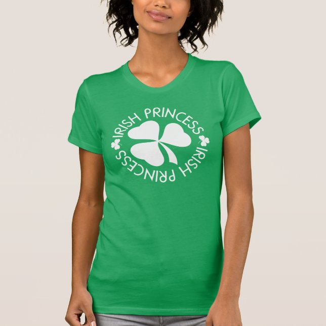 Irish Princess St patricks day Shamrock Womens Tee (Framsida)