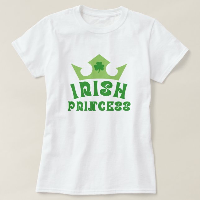 Irish Princess St. Patrick's Day T-Shirt (Design framsida)