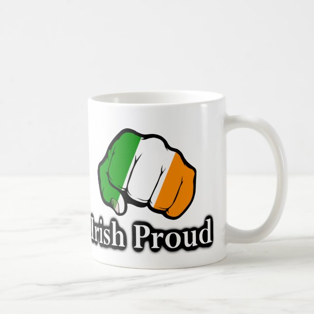 Irish Proud Ireland Flagga Fist Kaffemugg (Höger)