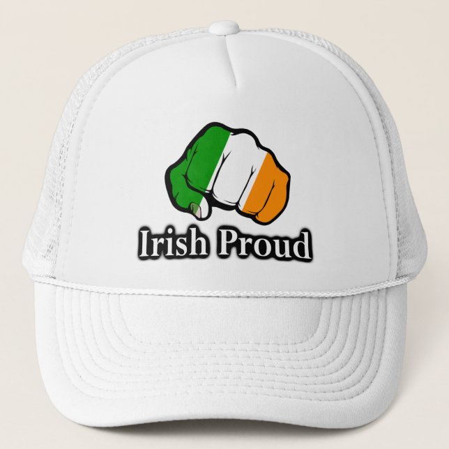 Irish Proud Ireland Flagga Fist Keps (Framsida)
