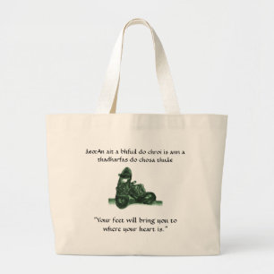 Irish Proverb Bag Jumbo Tygkasse