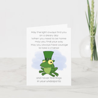 Irish Proverb Frog Kort