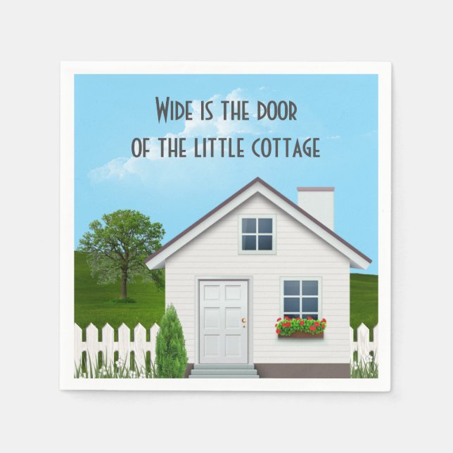 Irish Proverb Little Cottage Pappersservett (Framsidan)