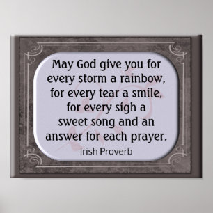 Irish Proverb - Skriv ut Poster