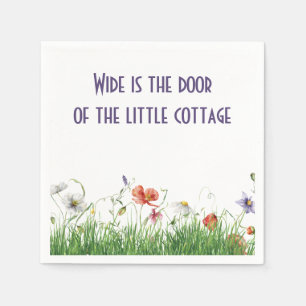 Irish Proverb with Wildblommor Pappersservett