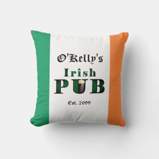 Irish Pub Bar Tavern Throw Pillow Kudde