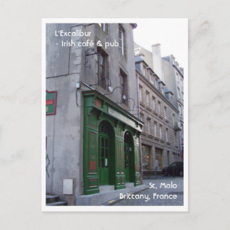 Irish Pub in St. Malo, Frankrike Vykort