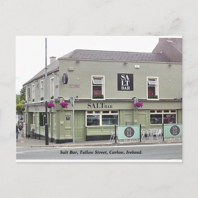 Irish Pub, Salt Pub, Tullow St. Carlow, Irland Helg Vykort (Framsida)