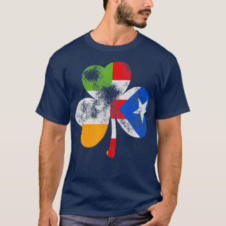 Irish Puerto Rican Shamrock Puerto Rico Flagga St T Shirt