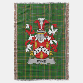 Irish Pyne Jackar om Arm Family Crest Ireland Filt