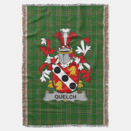 Irish Quelch Jackar om Arm Family Crest Ireland Filt