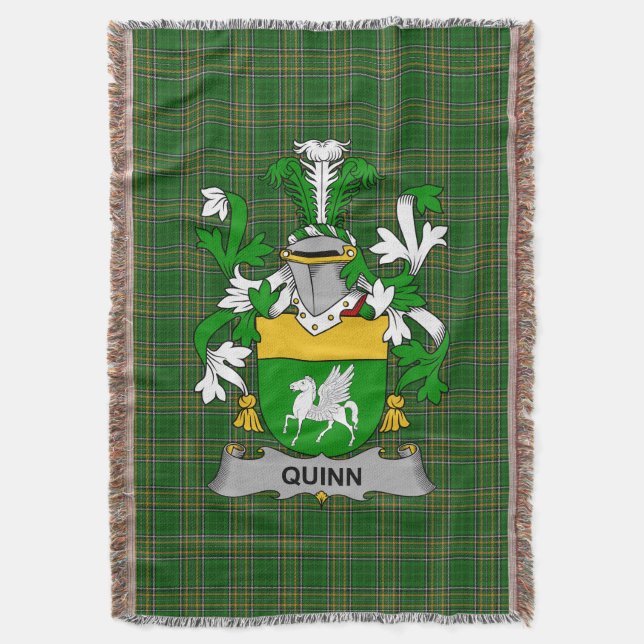 Irish Quinn eller O_Quin Jackar av Arm Family Cres Filt (Framsidan Vertikal)