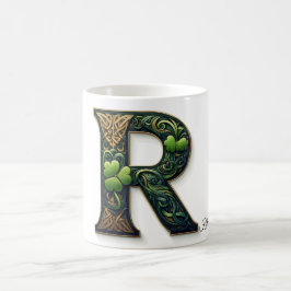 Irish R Monogram Coffee Mug Kaffemugg