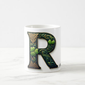 Irish R Monogram Coffee Mug Kaffemugg