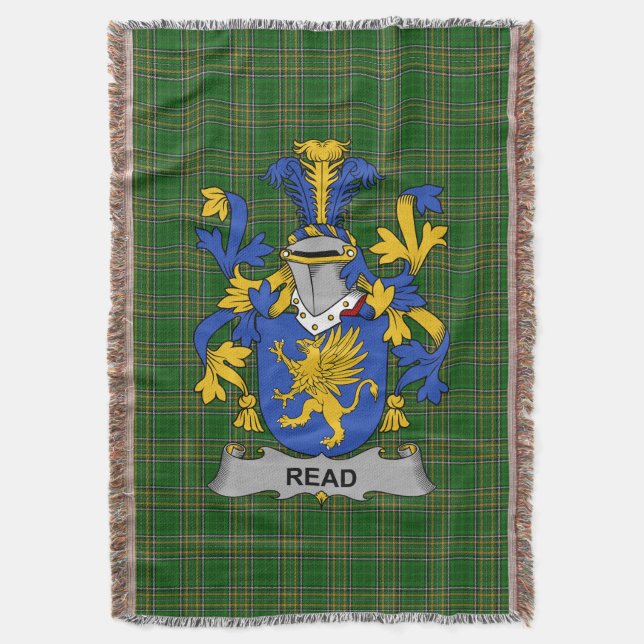 Irish Read Jackar Arm Family Crest Ireland Filt (Framsidan Vertikal)