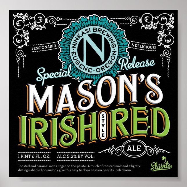 Irish Red Ale Poster (Framsidan)