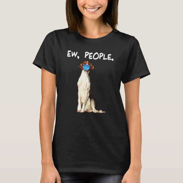 Irish Red and White Setter Ew People Hund Win F T Shirt (Framsida)