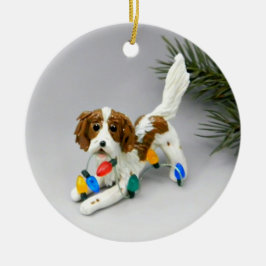 Irish Red and white Setter jul Ornament