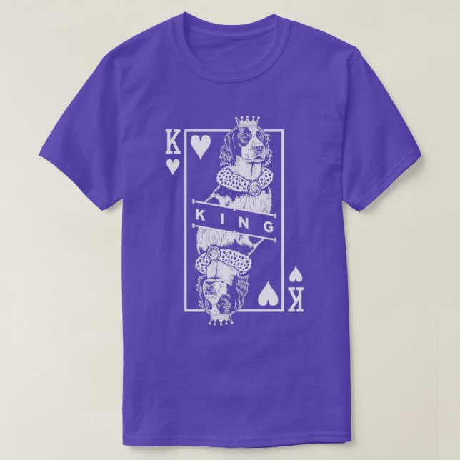 Irish Red and White Setter Kung of Hearts IRWS Hun T Shirt (Design framsida)
