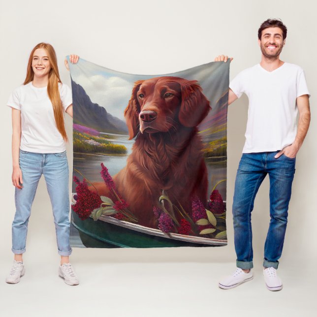 Irish Red on a Paddle: A Scenia Äventyr Fleecefilt (På plats)