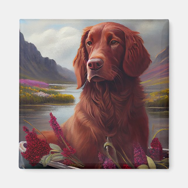 Irish Red on a Paddle: A Scenia Äventyr Magnet (Framsidan)