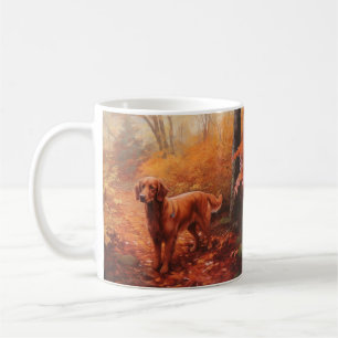 Irish Red Setter i Höst löv Fall Inspire Kaffemugg