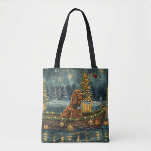Irish Red Setter jul Festive Voyage Tygkasse