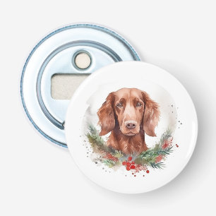 Irish Red Setter jul Wandetive Festive Valp Flasköppnare