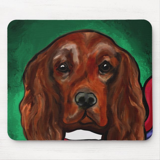 Irish Red Setter Musmatta (Framsidan)