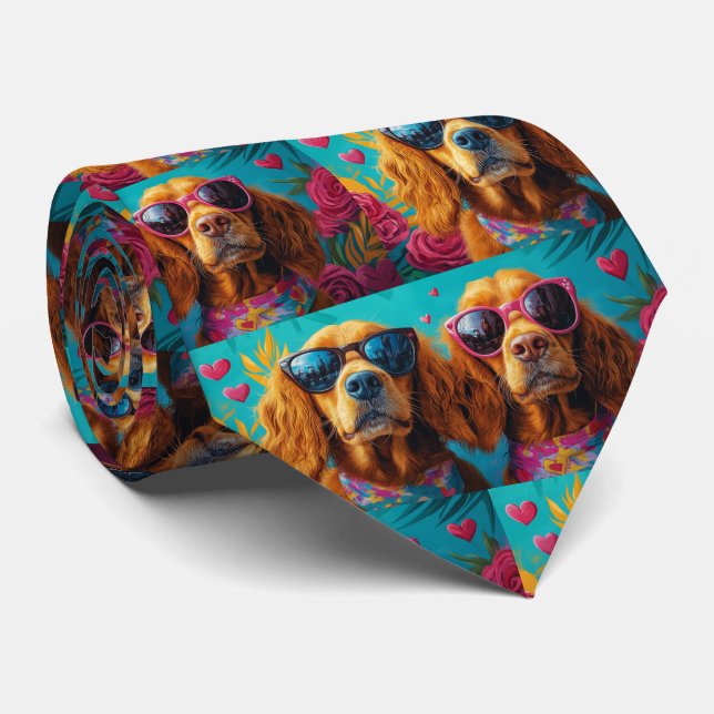 Irish Red Setter with Heart Ro Valentine Day Slips (Rullad)