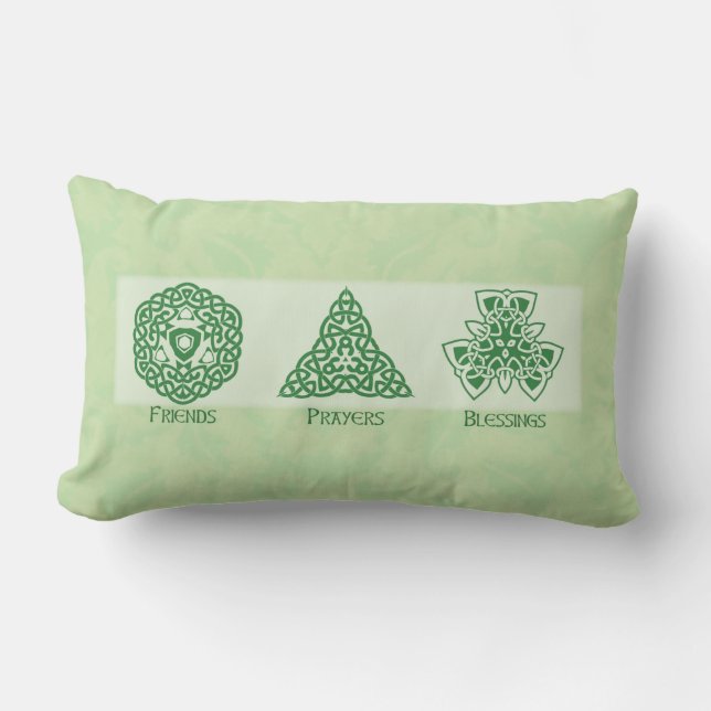 Irish Religiösa Friends Prayers and Blessings Lumbarkudde (Framsida)