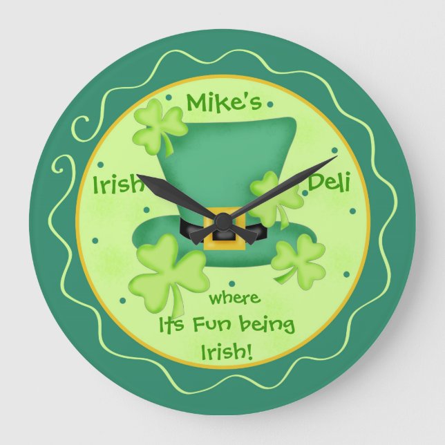 Irish Restaurant Pub St. Patricks Firande Stor Klocka (Framsida)