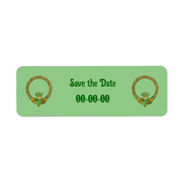 Irish ringar returadress etikett (Framsidan)