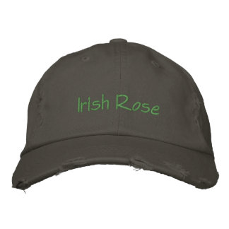 Irish Ro Embroied Broderad Keps