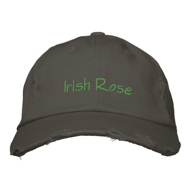 Irish Ro Embroied Broderad Keps (Framsida)