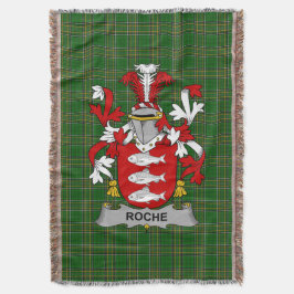 Irish Roche Jackar om Arm Family Crest Ireland Iri Filt