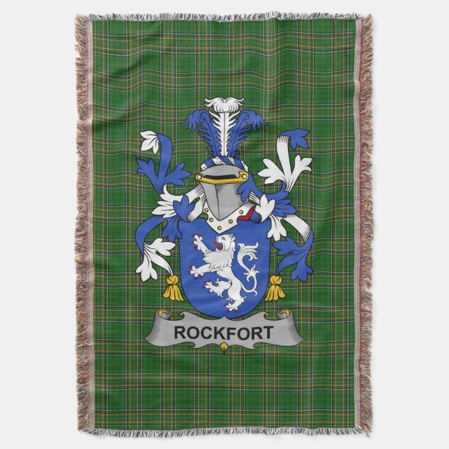 Irish Rockfort Jackar av Arm Family Crest Ireland Filt (Framsidan Vertikal)