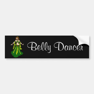 Irish Rödhårig Belly Dancer Bildekal