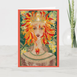 Irish Rödhårig Ginger Goddess Eire Kort
