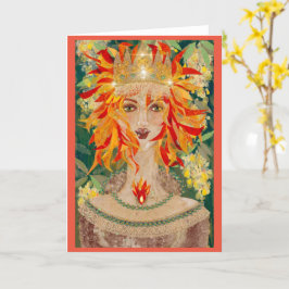 Irish Rödhårig Ginger Goddess Eire Kort