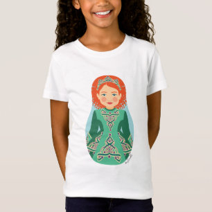 Irish Rödhårig Matryoshka Girls' T-Shirt