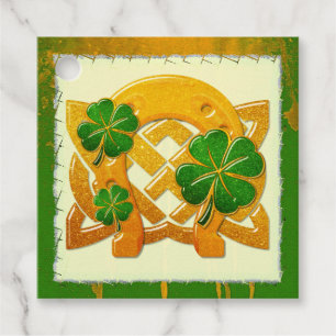 Irish Roligt 3D Whimsey 3 Gåvor Etiketter