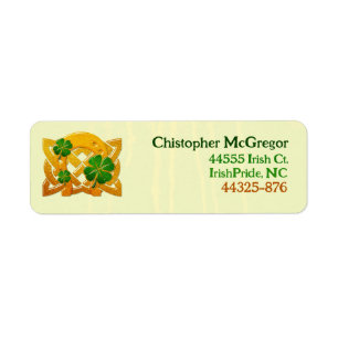 Irish Roligt 3D Whimsey Returadress Etikett
