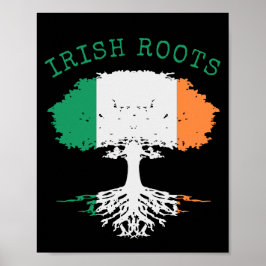 Irish Roots Family Träd Poster