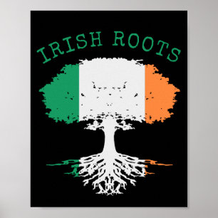 Irish Roots Family Träd Poster